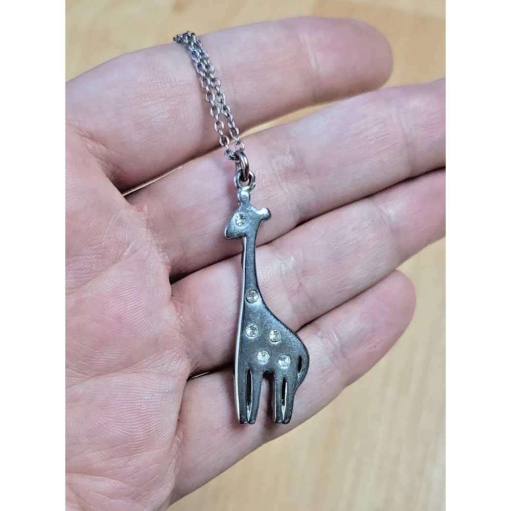 Vintage 90s/Y2K giraffe pendant necklace